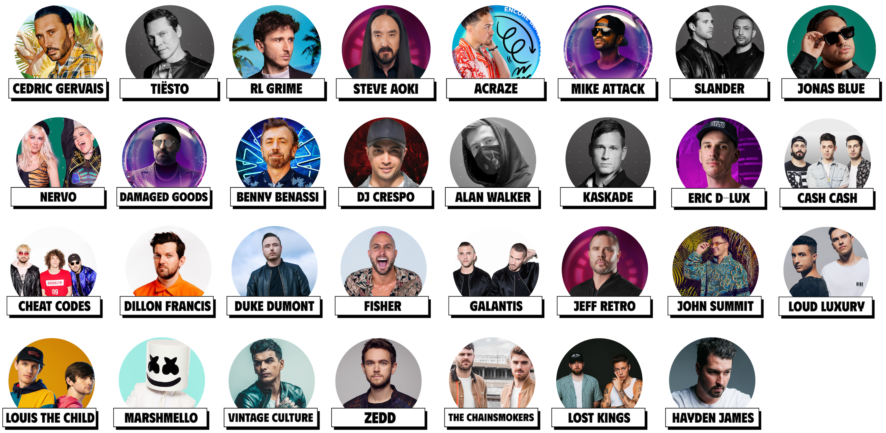 LVIN-Las-Vegas-Fall-Break-2024-Previous-Artists-DJ-Concerts